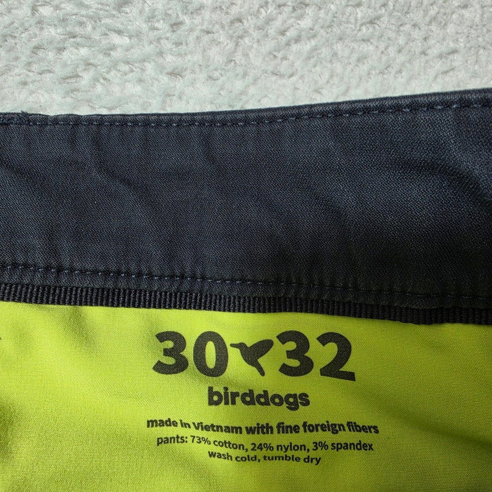 2 Pack! Birddogs Pants Mens 30/32 Khaki Navy Blue Stretch Chino Lined - Picture 3 of 11